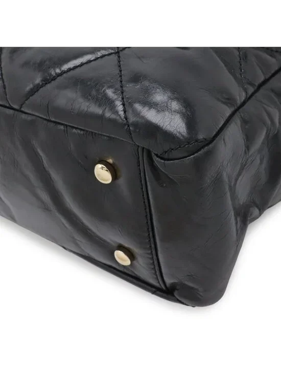 Chanel CC Logo Portobello Quilted Tote 2-Way Shoulder Bag Chain Leather Tweed - Picture 3 of 9